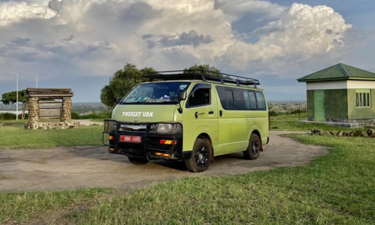 8-seater 4x4 minivan with pop-up roof ideal for group safaris- Available from US$ 100 per day including driver-guide, excludes fuel